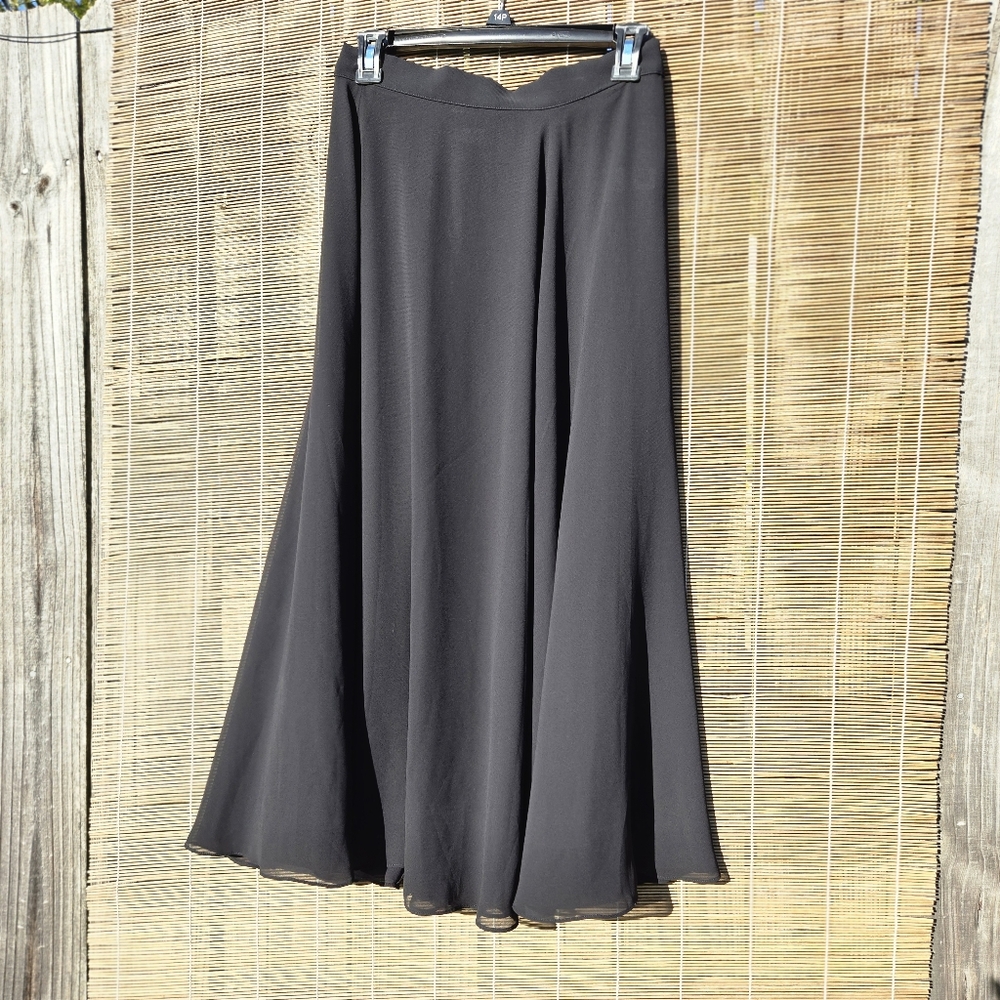 Vintage Liz Claibourne Collection Maxi Skirt Black 8